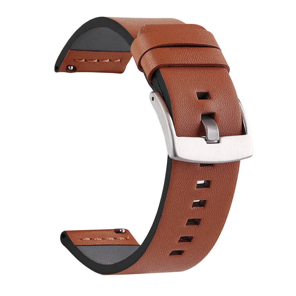 SAMCO Sport Vintage Leder-Uhrenarmband mit Edelstahlschließe - Correa de reloj clásica 18 / 20 / 22 / 24 mm para brazaletes