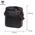 BULLCAPTAIN Sac messager en cuir pour hommes – Sac à dos haut de gamme pour affaires, voyages et loisirs