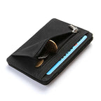 Mini Herren Kartenetui – Slim Wallet mit Münzfach, Scheinfach & PU-Leder für Kreditkarten