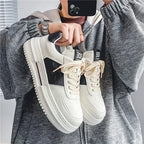 JKPUDUN Herren Leder Sneakers – Atmungsaktive, leichte Sportschuhe für Alltag, Walking, Tennis & Outdoor