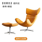 Ergonomischer Designer-Ledersessel im nordischen Stil – Moderner Relax- & Wohnzimmerstuhl mit Komfortschaum für stilvolles Wohnen