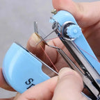 Mini Machine à Main Manuelle – Machine à Main Tragbare sans Strom pour Kleidung, Leder &amp; Stoffe | Usine de réparation et de maison DIY 