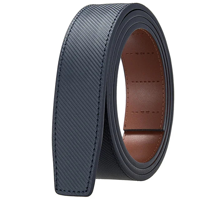 Herren Leder Gürtel ohne Schnalle – 3,5 cm Breite aus echtem Rindsleder in Schwarz, Braun, Blau, Grau & Weiß