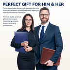 Organizador de carpetas de cuero A4 con Reißverschluss – Business Portfolio &amp; Dokumentenmappe 10,2 Zoll en azul