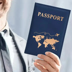 TRISJEM Slim Passport Cover – PU Leder Reisepasshülle für Herren & Damen, Reiseorganizer Unisex