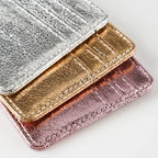 Damen Slim Kartenetui aus PU-Leder – Ultraleichter Kartenhalter für Kreditkarten & Münzen | Dünne Wallet im Casual-Stil