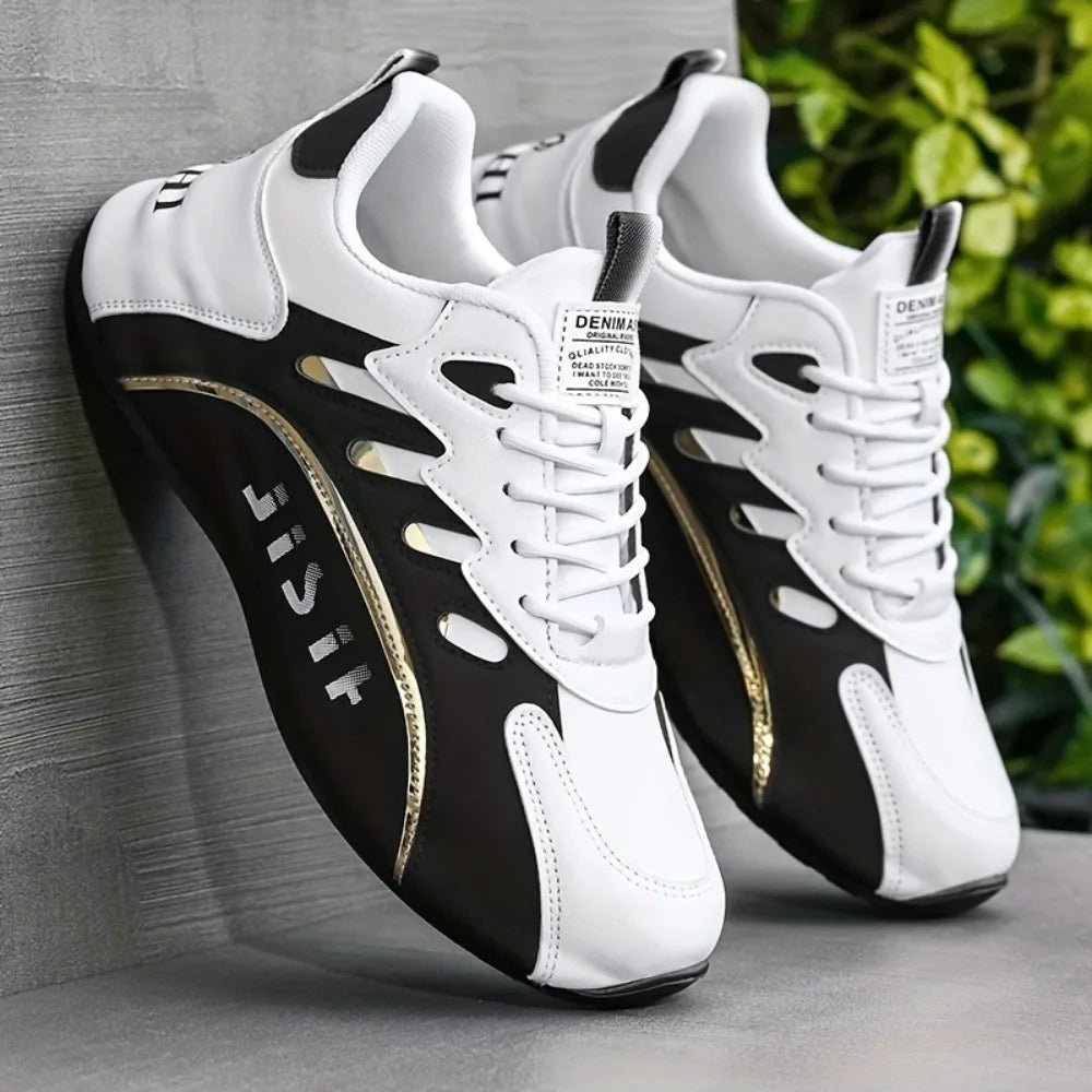 Luxus Herren Ledersneaker – Hochwertige Casual Sportschuhe, Plattform-Sneaker für Alltag, Fashion & Running