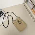 Nylon Mini Crossbody Bag – Multifunktionale Soft Phone Wallet & Schultertasche, Unisex Messenger Bag