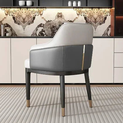 Italienisches Design Esszimmerstuhl aus PU-Leder – Moderner Polsterstuhl für Küche, Schlafzimmer, Hotel & Restaurant