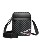 Herren Crossbody Bag – Verstellbare Schultertasche mit Karomuster für Alltag & Freizeit