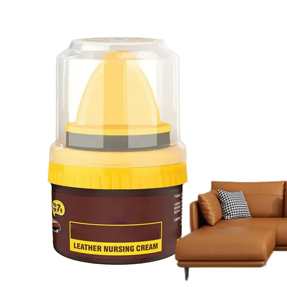 Leder Schuhpflege Creme & Reparaturwachs – Glanzpolitur mit Pflegeeffekt für Schuhe, Stiefel, Taschen & Auto-Innenraum (50 ml)