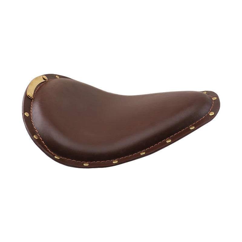 Retro Solo Motorradsitz aus PU Leder – Wasserdichter Einzelsitz für Bobber, Chopper y Custom Bikes 