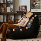 Ledersessel individual más elegante: Kompakter Lounge- &amp; Relaxsessel aus Echtleder für Wohnzimmer, Schlafzimmer &amp; Balkon