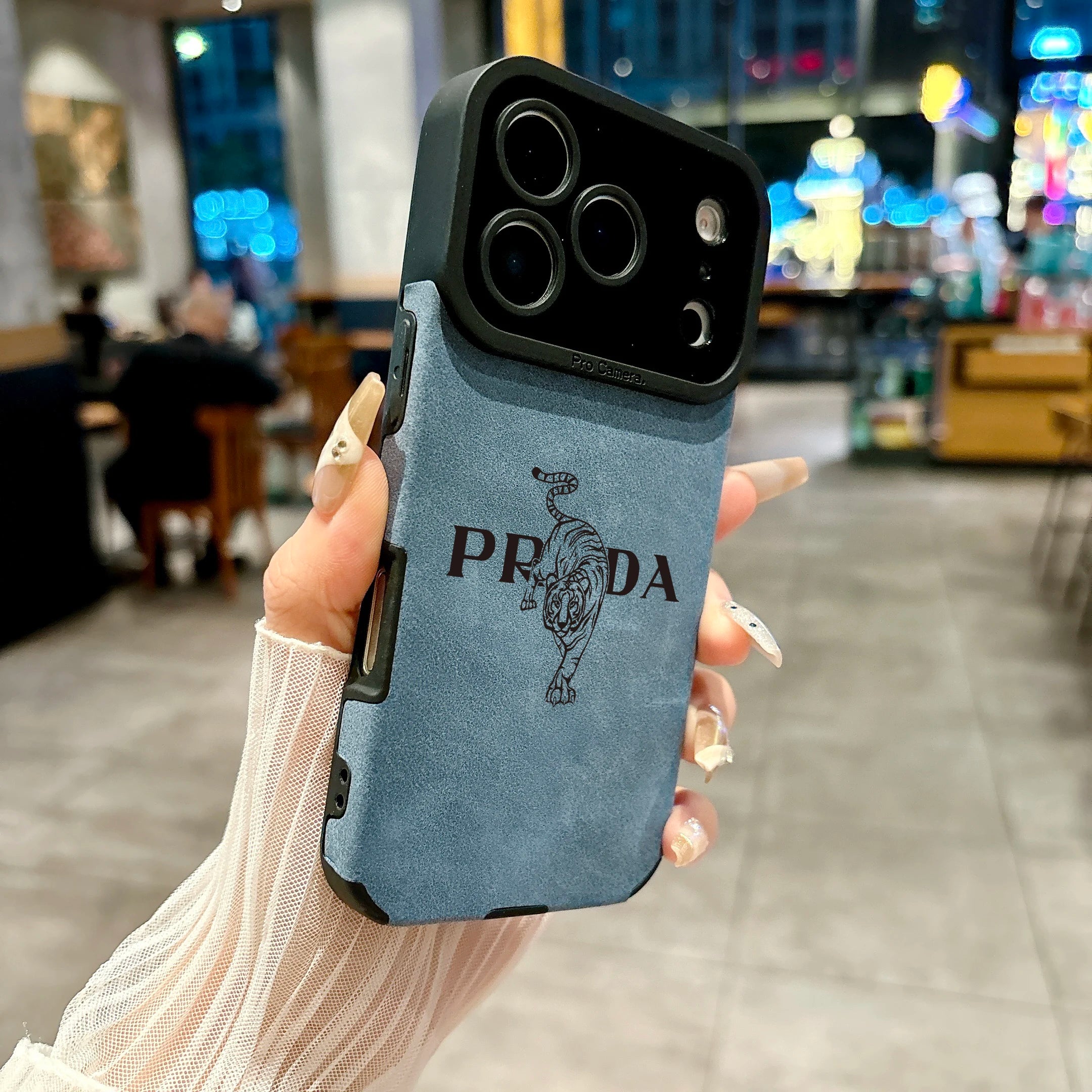 Luxuriöse Mikrofaser-Leder Handyhülle für iPhone 17, 16, 15, 14, 13, 12, 11 Pro &amp; Pro Max - Funda de cubierta completa Italy Tiger Streetwear