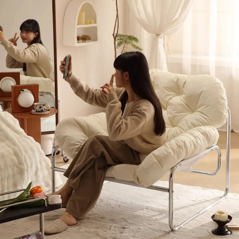 Verstellbarer Leder-Relaxsessel für Wohnzimmer – Komfortabler Einzelsessel mit Armlehnen, ergonomischer Rückenlehne & modernem Design