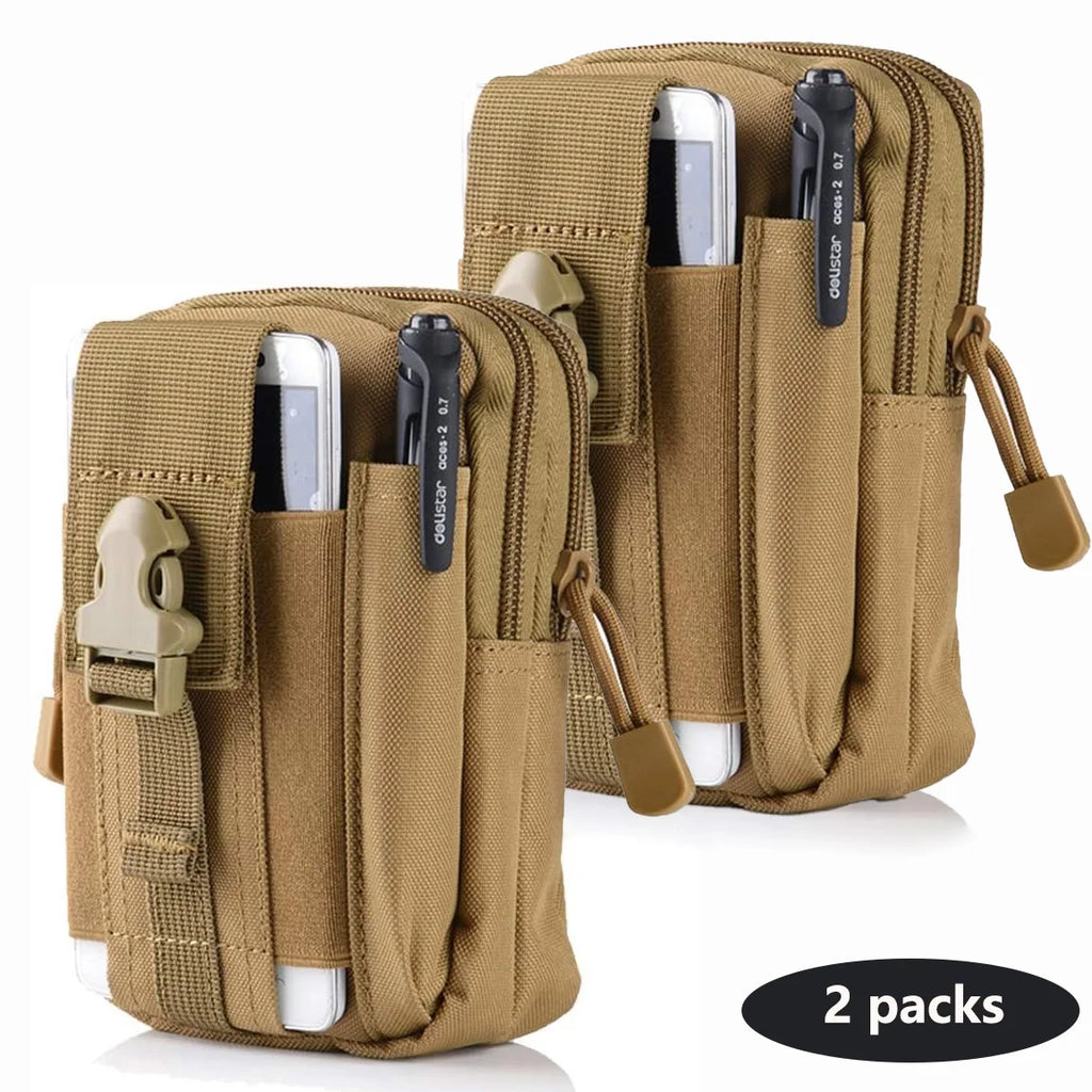 Taktische Handy Gürteltasche EDC - Riñonera compacta para exteriores con más bolsas para todos los días, usos y actividades 