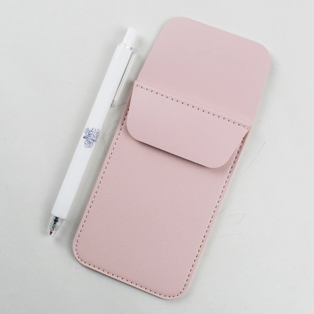 Mobiler Pocket Stiftehalter aus weichem Kunstleder – Kompaktes Stifteetui &amp; Organizer für Schule &amp; Büro