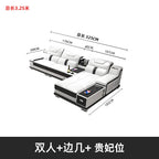 Modernes Luxus Ecksofa en Leder – Canapé multifonctionnel en forme de L, canapé d'immersion design minimaliste pour femmes de style