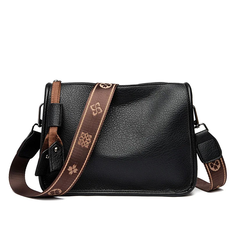 Luxuriöse Damen Tote Bag aus echtem Rindsleder – Weiche Schulter- & Crossbody-Tasche mit Rivets und Letter-Details