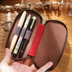 Étui à crayons rétro avec 3 poches et étuis de voyage – Étui à stylos organisateur rétro pour le corps fédéral, l'école et le bureau