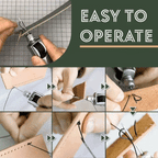 DIY Hand-Nähmaschine für Leder | Gewachster Faden | Lederhandwerk Werkzeugset | Kantenstich &amp; Gürtelreparatur