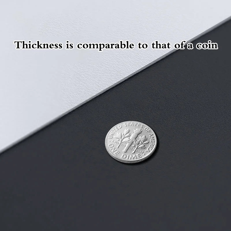 Kompaktes PU Leder Mouse Pad 23 × 19 cm - Rutschfestes &amp; wasserdichtes Office Mousepad für Schule, Büro &amp; Laptop 