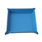 Faltbare PU Leder Ablageschale für Schreibtisch & Flur – Kreative Vier-Ecken-Desk-Tray für Schlüssel, Würfel & Kleinteile