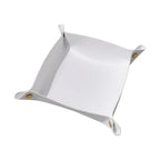 Faltbare Leder Ablageschale 25×25 cm – Elegantes Storage Tray für Schmuck, Schlüssel & Kleinteile