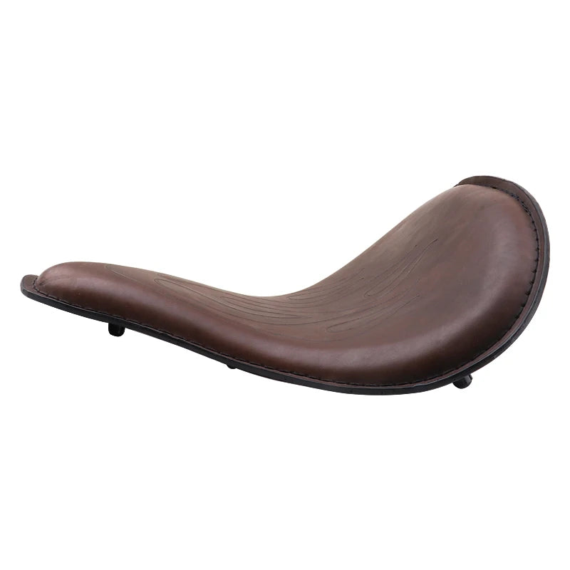 Retro Solo Motorradsitz aus PU Leder – Wasserdichter Einzelsitz für Bobber, Chopper y Custom Bikes 