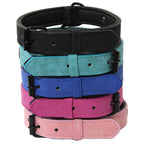 Personalisiertes Leder Hunde-Halsband & Leinen-Set – Gepolstertes, langlebiges Halsband mit Namensgravur für kleine, mittlere & große Hunde