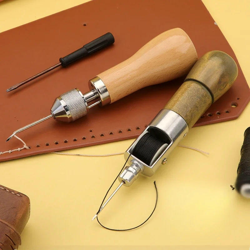 Machine à main DIY pour le cuir – Ustensiles de cuisine avec des outils de bricolage pour l'entretien et la réparation 