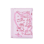 ISKYBOB Damen Geldbörse aus PU-Leder – Graffiti Katzen Design, Kartenhalter &amp; Münzfach mit Diebstahlschutz, kompakte Wallet 