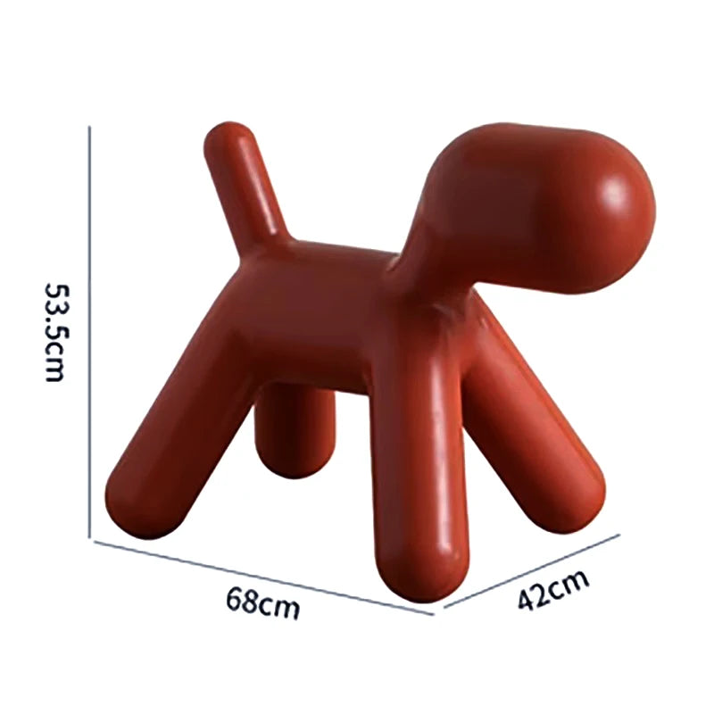 Nordischer Kinderstuhl im Hunde-Design – Niedlicher Dalmatiner Cartoon Stuhl aus Kunststoff für Kindergarten & Zuhause