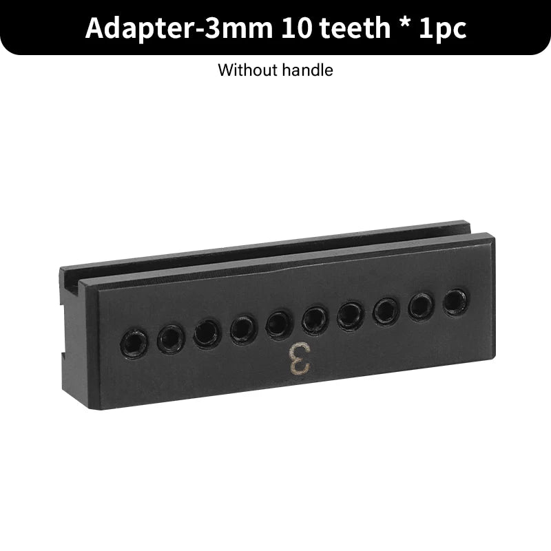 WUTA Modulares Adapter- & Schlagkopf-System für Lederwerkzeuge – Austauschbare Loch- & Stichaufsätze aus Edelstahl