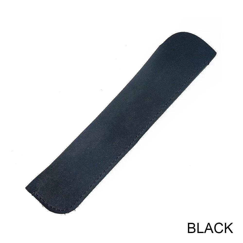 Retro Leder Stifteetui aus Echtleder – Schlichter Single Pen Holder im Vintage-Stil für Schule &amp; Büro