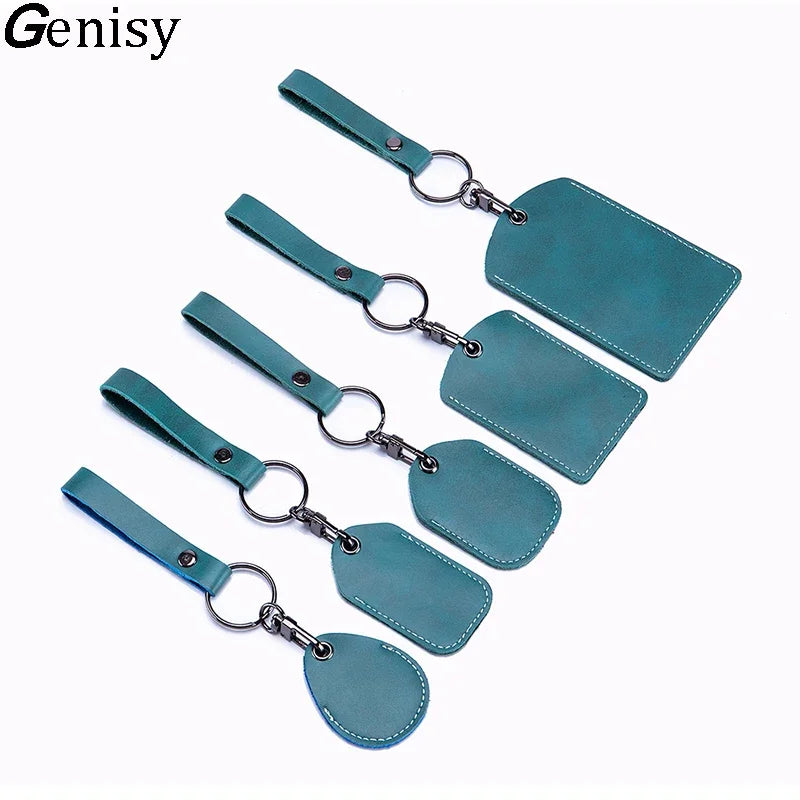 Personalisierbare Lederhülle für StarLine S96 & PIK Intercom – Premium Schutzcover aus Rindsleder für Alarm- & IC-Tags mit Schlüsselanhänger