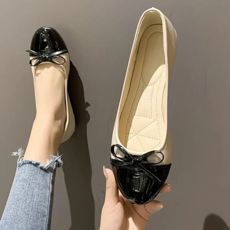 YBQJOO Ballerines plates pour femmes 2025 – Soyez des chaussures à enfiler avec des chaussures de course, des mocassins élégants pour l'été et tous les jours