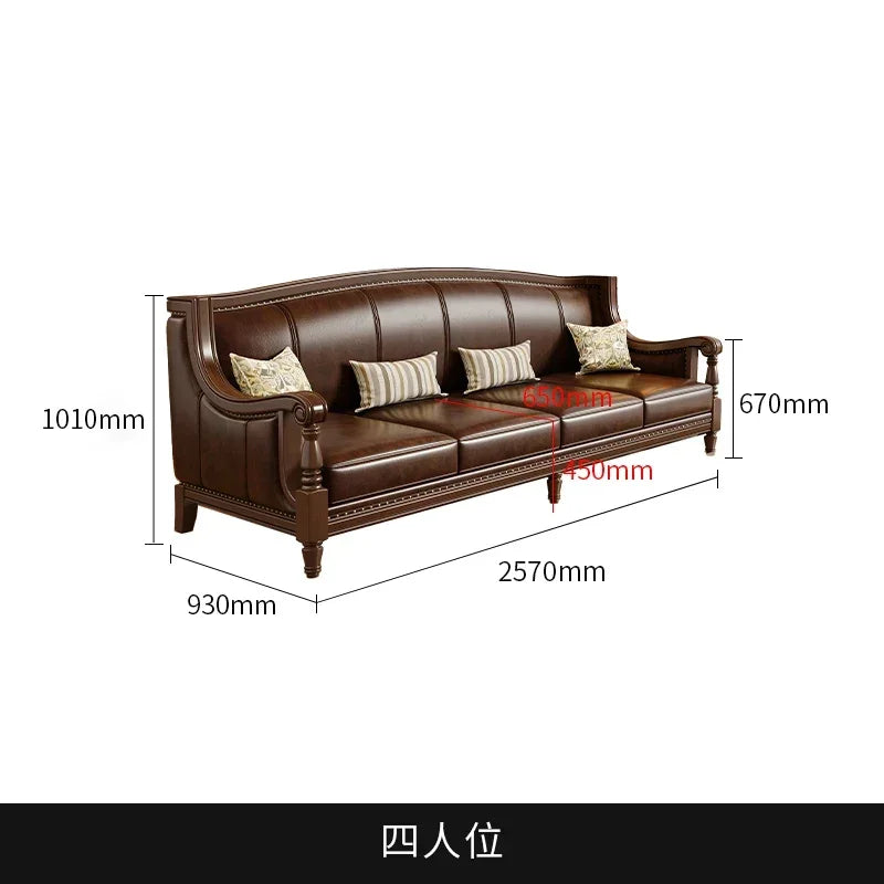 Lujoso sofá de cuero de diseño en estilo Chesterfield: sofá relax con asiento con almohada de alto rebote, moderno sofá lounge para habitaciones y jardines de invierno