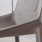 Moderner Esszimmerstuhl 2er-Set aus Sattelleder – Silla de comedor de diseño italiano con Lederoptik y Metallgestell im minimalistaischen Luxus-Stil 