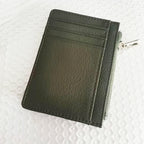 ISKYBOB Süße Damen Geldbörse aus PU-Leder – Kurze Wallet mit Reißverschluss & Druckknopf, Cartoon-Print, Kartenhalter & Münzfach