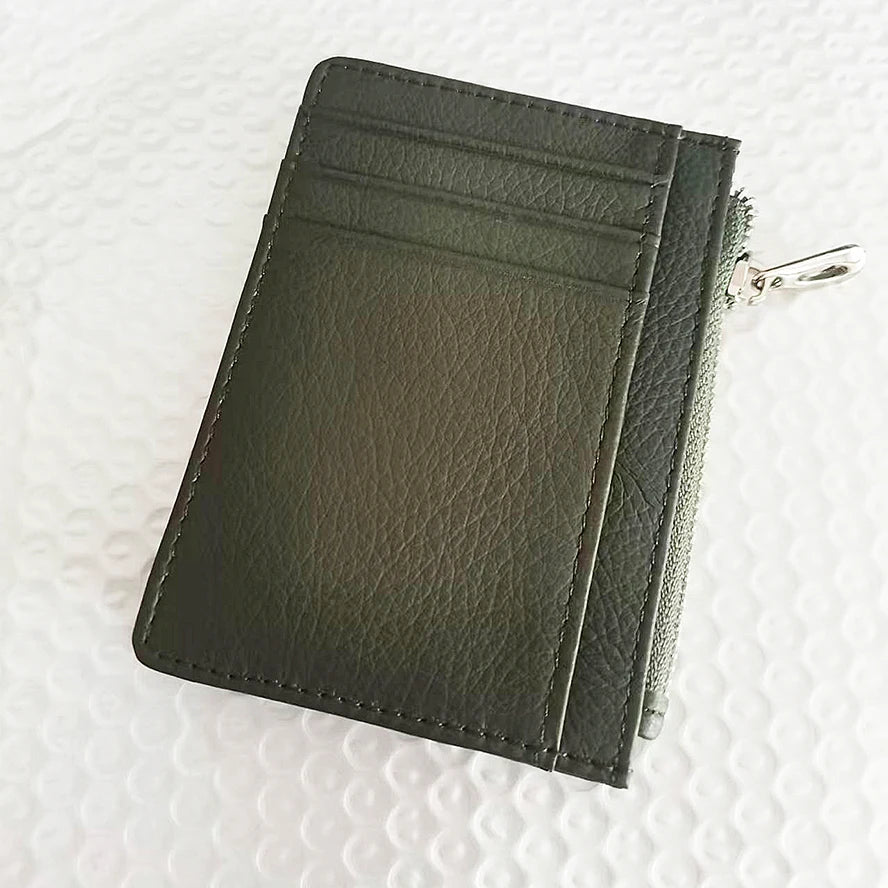 ISKYBOB Süße Damen Geldbörse aus PU-Leder – Kurze Wallet mit Reißverschluss & Druckknopf, Cartoon-Print, Kartenhalter & Münzfach