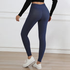 Damen Winter Lederleggings High Waist – Gefütterte Thermo Leggings mit Samt-Fleece, warm & elastisch