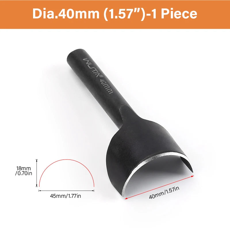 WUTA Basic Series Lederstanzen Set 5–11 tlg. – Halbmond- & Eckenstanzer aus Carbonstahl für Gürtel, Taschen & Riemenenden