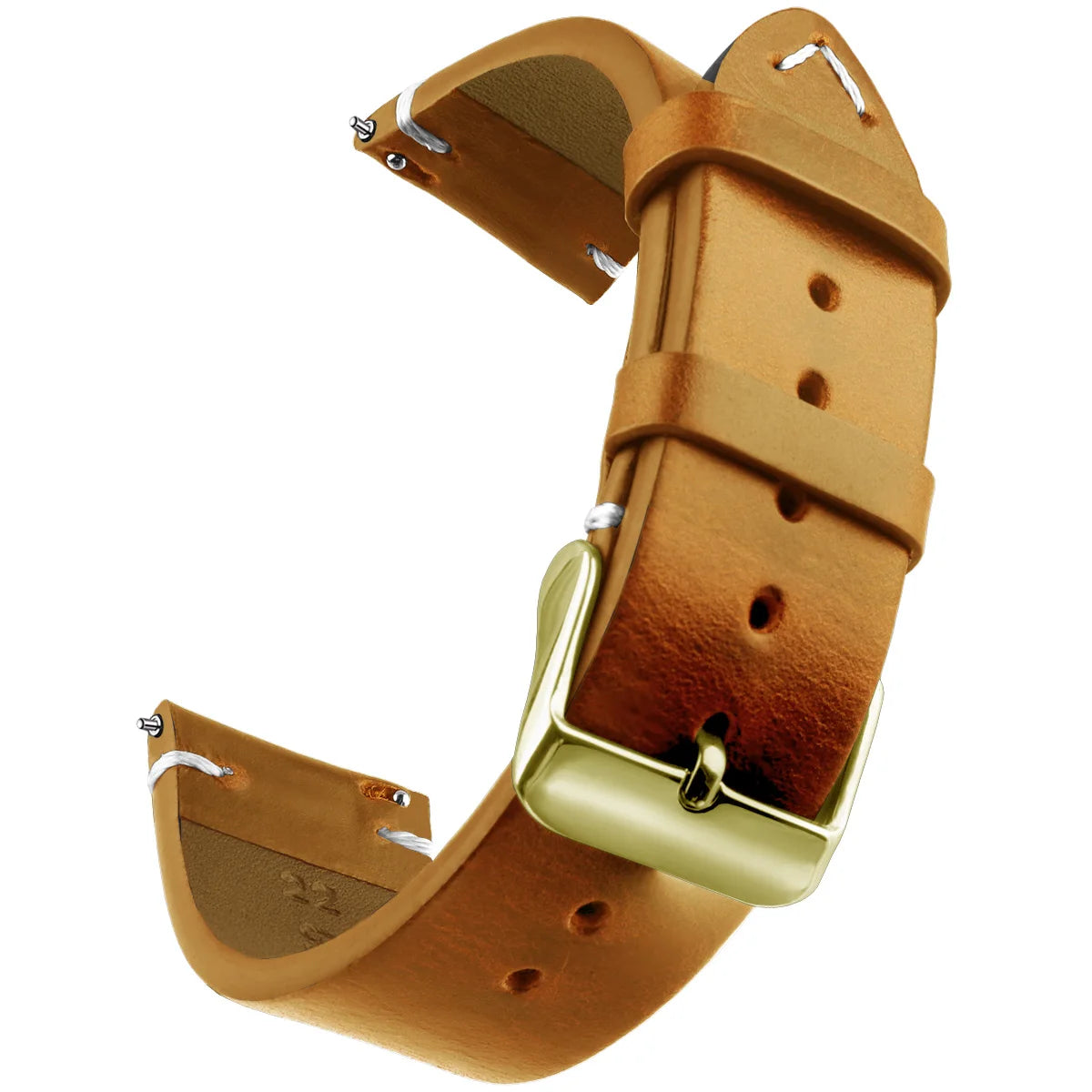 Gewachstes Leder Uhrenarmband mit Quick Release – Echtes Rindsleder Armband in 18–24mm für Smartwatches & klassische Uhren