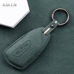 Premium Leder Autoschlüssel Etui für VW Golf 8 (MK8), ID.4, ID.6 – Passend für Skoda Octavia A8, Seat Leon FR MK4 & Cupra