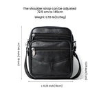 JOYIR Herren Leder Crossbody Bag – Trendige Casual Schultertasche aus Echtleder für Männer