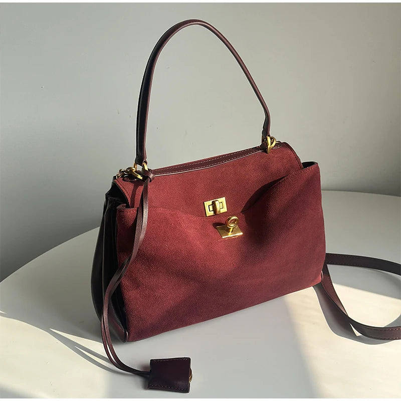 Große Damen Business Tote Bag aus weichem Leder – Hochwertige Pendler- & Reisetasche mit viel Stauraum, Schulter- & Crossbody-Handtasche