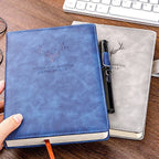 Luxuriöses A5 Leder-Notizbuch – Personalisierbar, 200 Seiten, Ideal für Business & Meetings