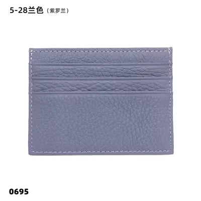 Personalisierter Leder Kartenhalter mit Initialen – Slim Wallet aus echtem Rindsleder für Damen & Herren