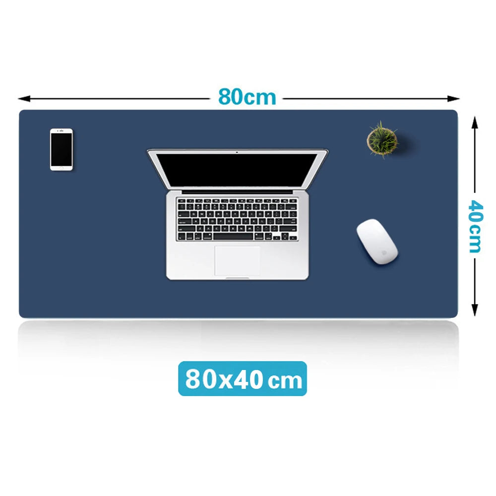 XXL Gaming Mousepad & Schreibtischunterlage aus PU Leder – Wasserdichte, große Desk Mat für Tastatur, Maus & PC Arbeitsplatz